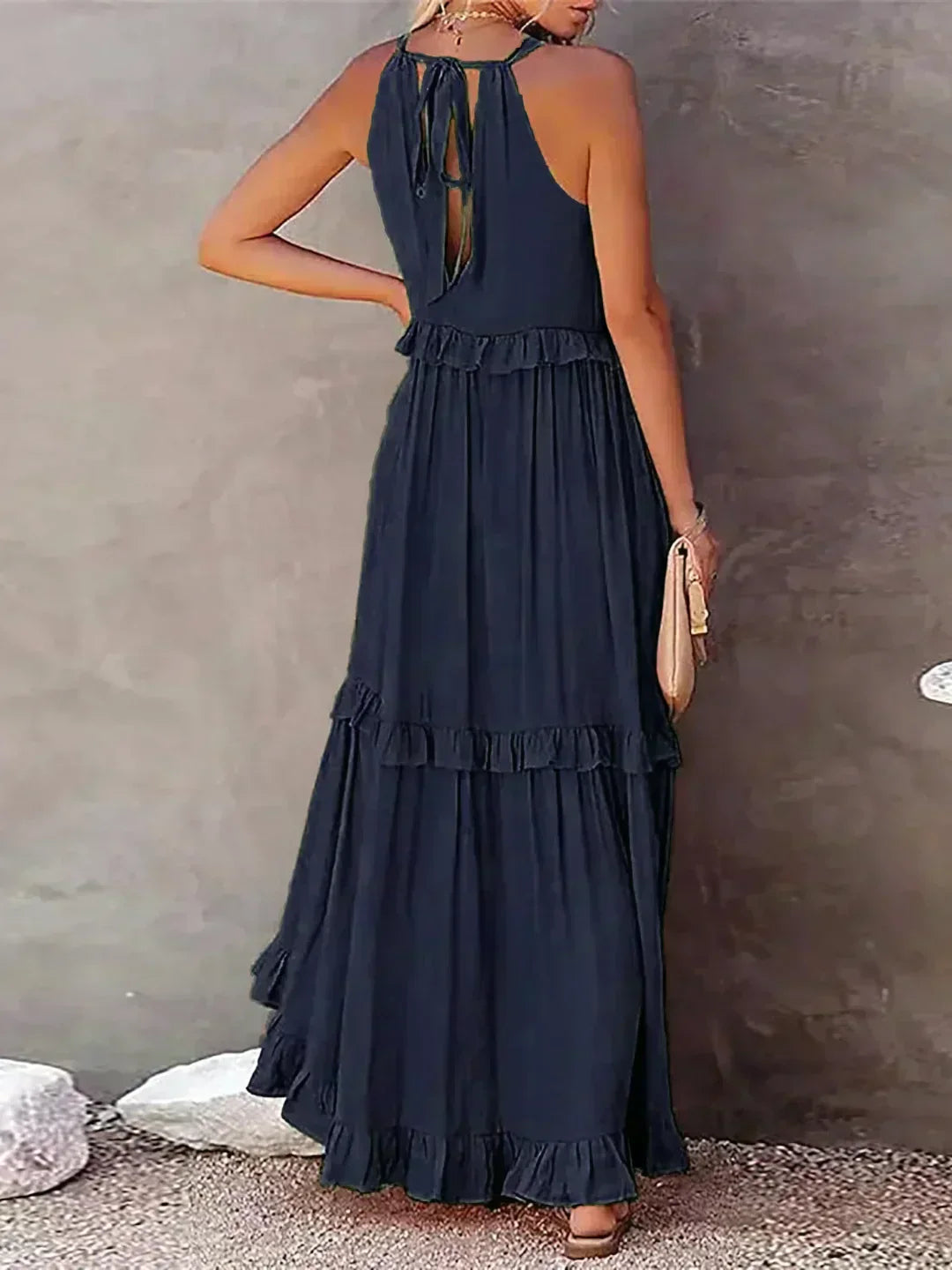 Sarah | Halter Ruffle Maxi Ruha (Majdnem elfogyott)