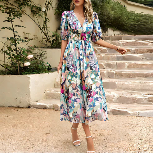 Leona | Elegáns Midi Ruha